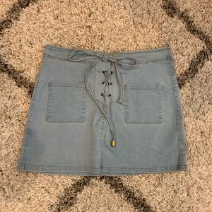 Denim Mini Skirt